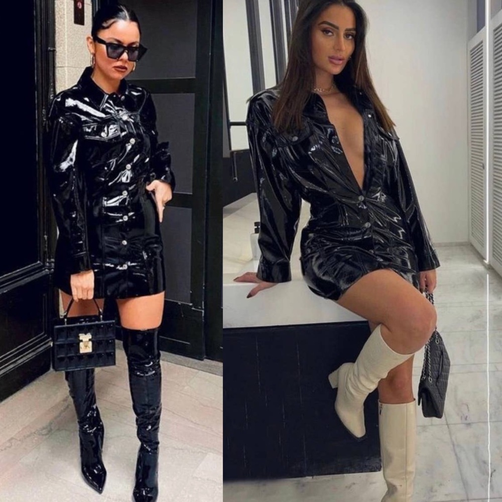 Zara Patent Leather Black Mini Dress

💰 ‼️ BLACK FRIDAY SALE ‼️ 💰